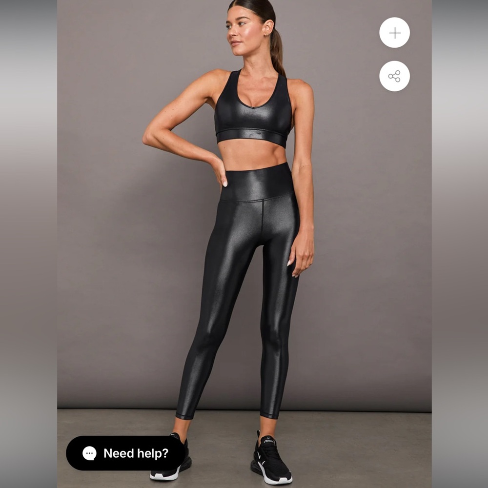 Carbon 38 Takara Shine Action Bra 2.0 & High Rise Legging Set in Black XS